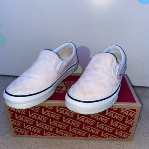 Pink checkered Vans